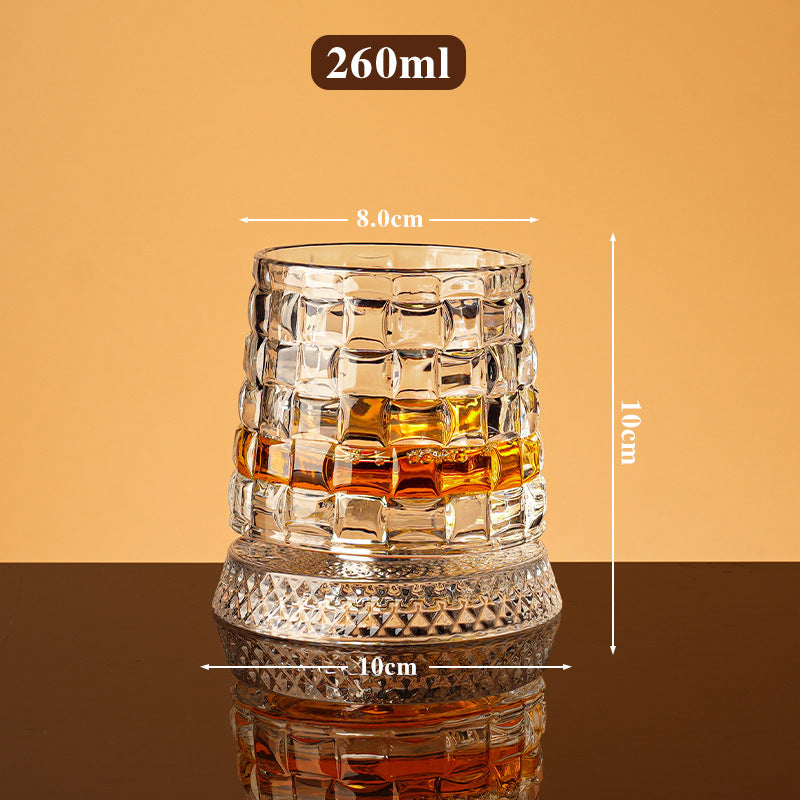 🥛💎Whisky čaša s rotacijom od 360°