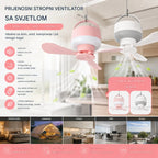 ⏰ Vremenski ograničena ponuda: Punjivi stropni ventilator s LED svjetlom 🌬️✨