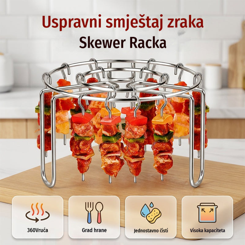 【Kupi 1, dobiješ 1 gratis】✨Roštilj od nehrđajućeg čelika za kebabe🍢