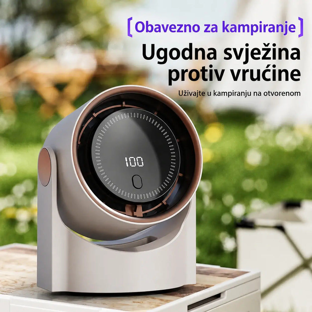 🧊🍃 Novi ventilator bez lopatica u turbinskom dizajnu｜Može se postaviti na stol ili zid, snažan protok zraka uz uštedu prostora