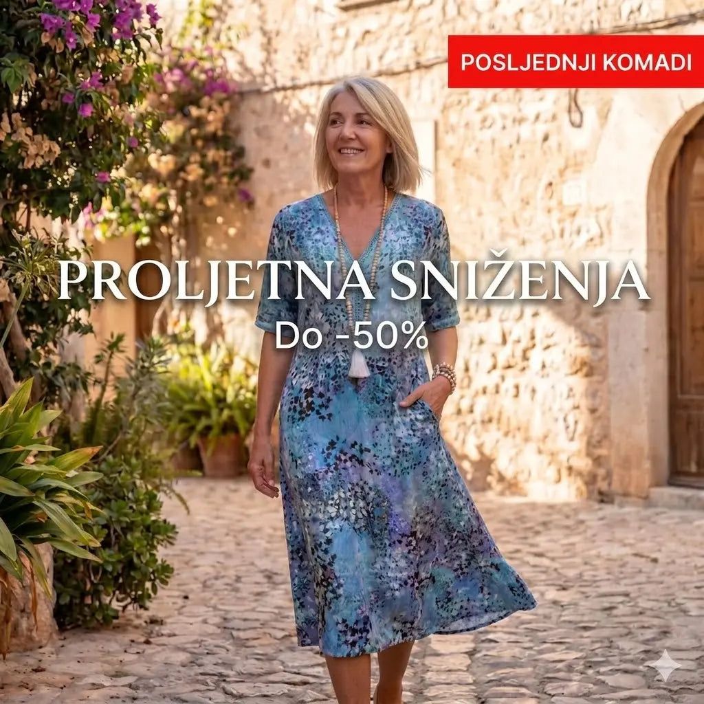 ⏳Rasprodaja na kraju sezone – 50% popusta!【S-3XL】Iris – Lagana i lepršava haljina laskavog kroja