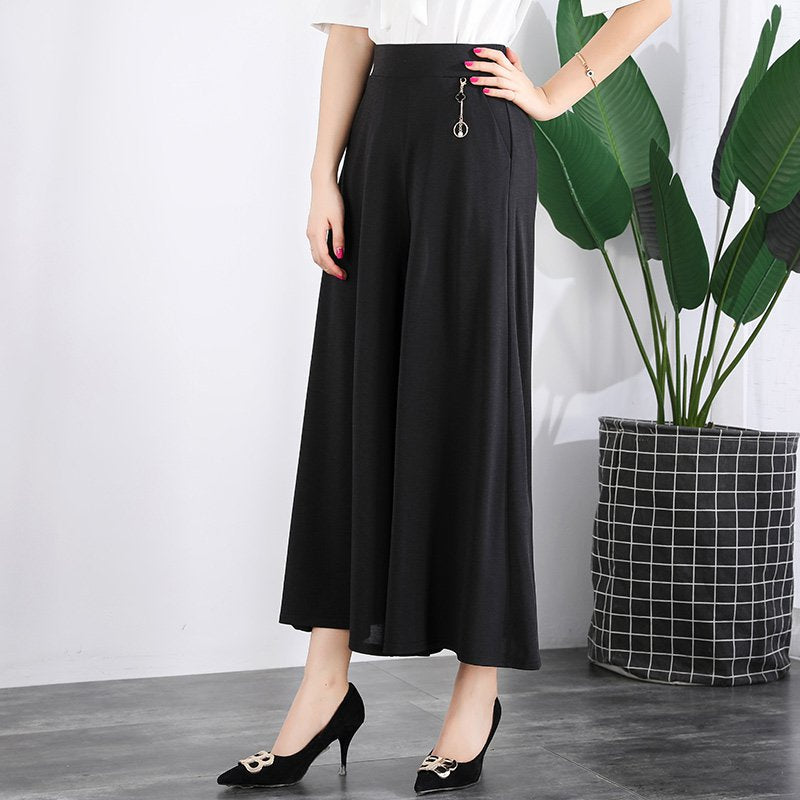 ❤️【M-5XL】Nove ženske ljetne hlače širokih nogavica od ledeno svilenog materijala