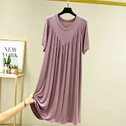 🔥Rasprodaja na kraju sezone – 50% popusta!【S-4XL】Ultra mekana udobna široka spavaćica kratkih rukava